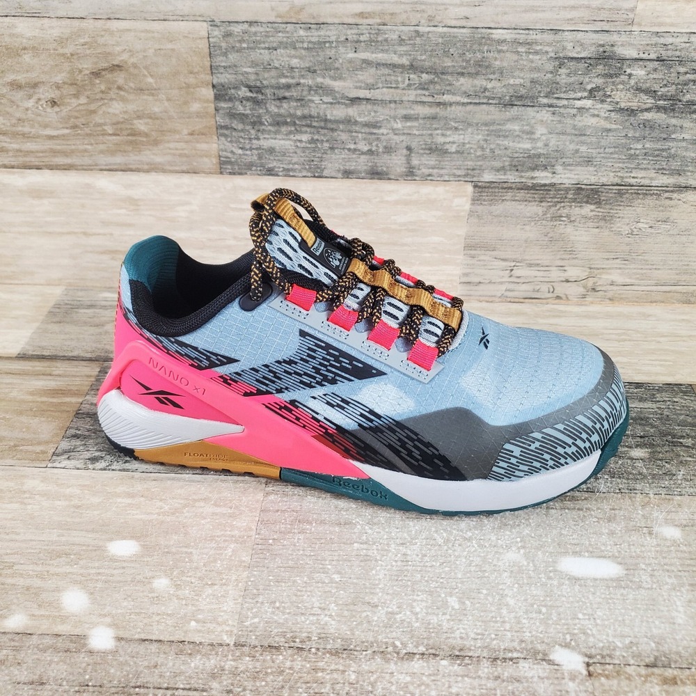 Reebok‎ Nano X1 Adventure Womens Work Shoes Sz 5 M Black Light Pink Sneakers